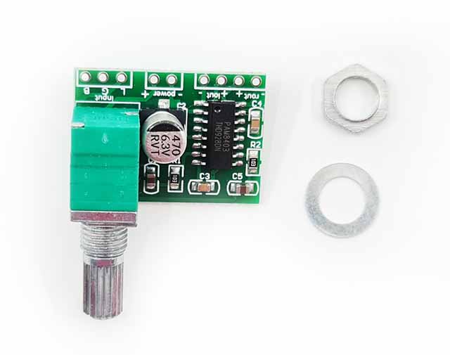 Mini digitální audio zesilovač 2x3W PAM8403 +pot.